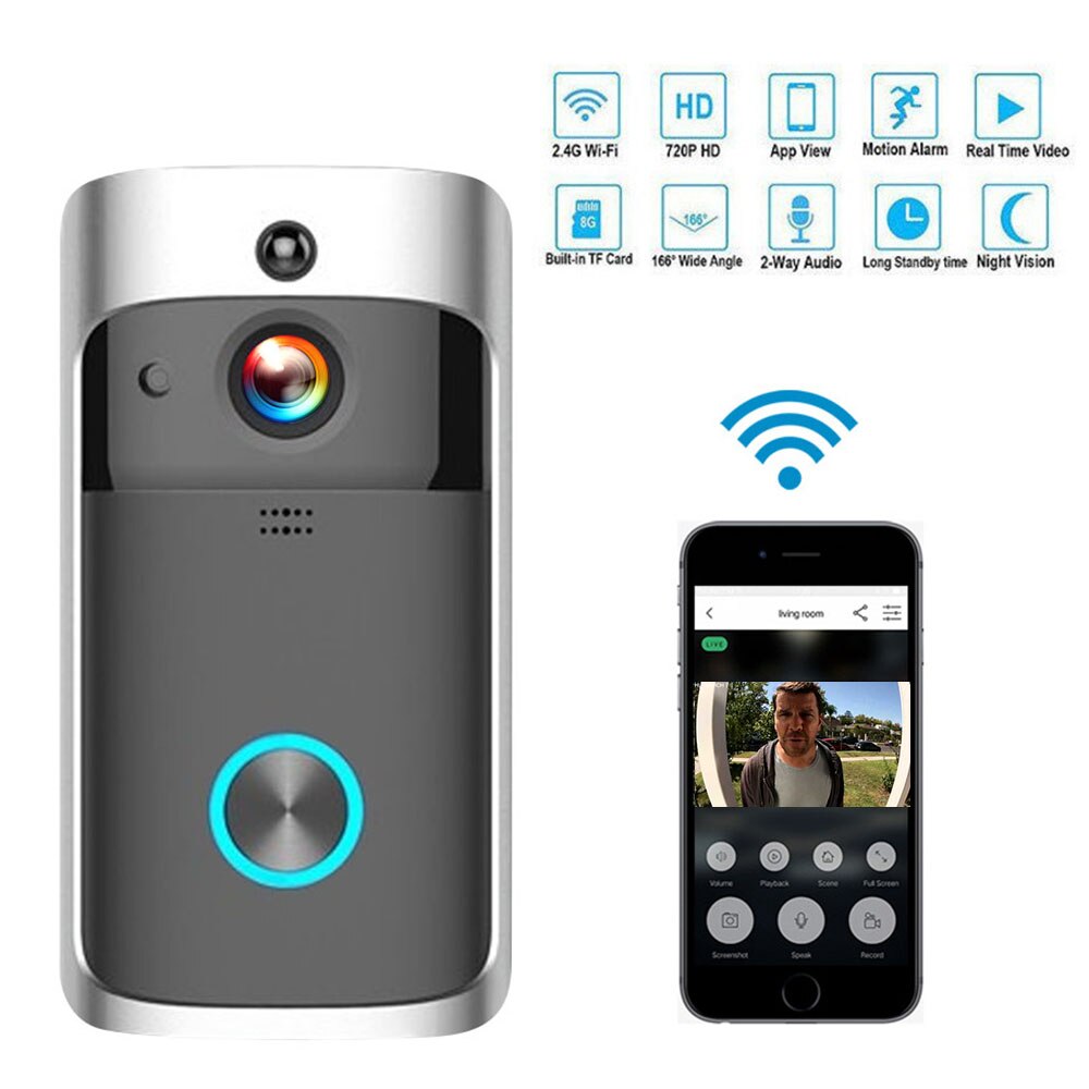 M3 Wifi Smart Ip Video Intercom Wifi Video Deurtelefoon Deurbel Wifi Deurbel Camera Ir Alarm Draadloze Beveiliging Camera