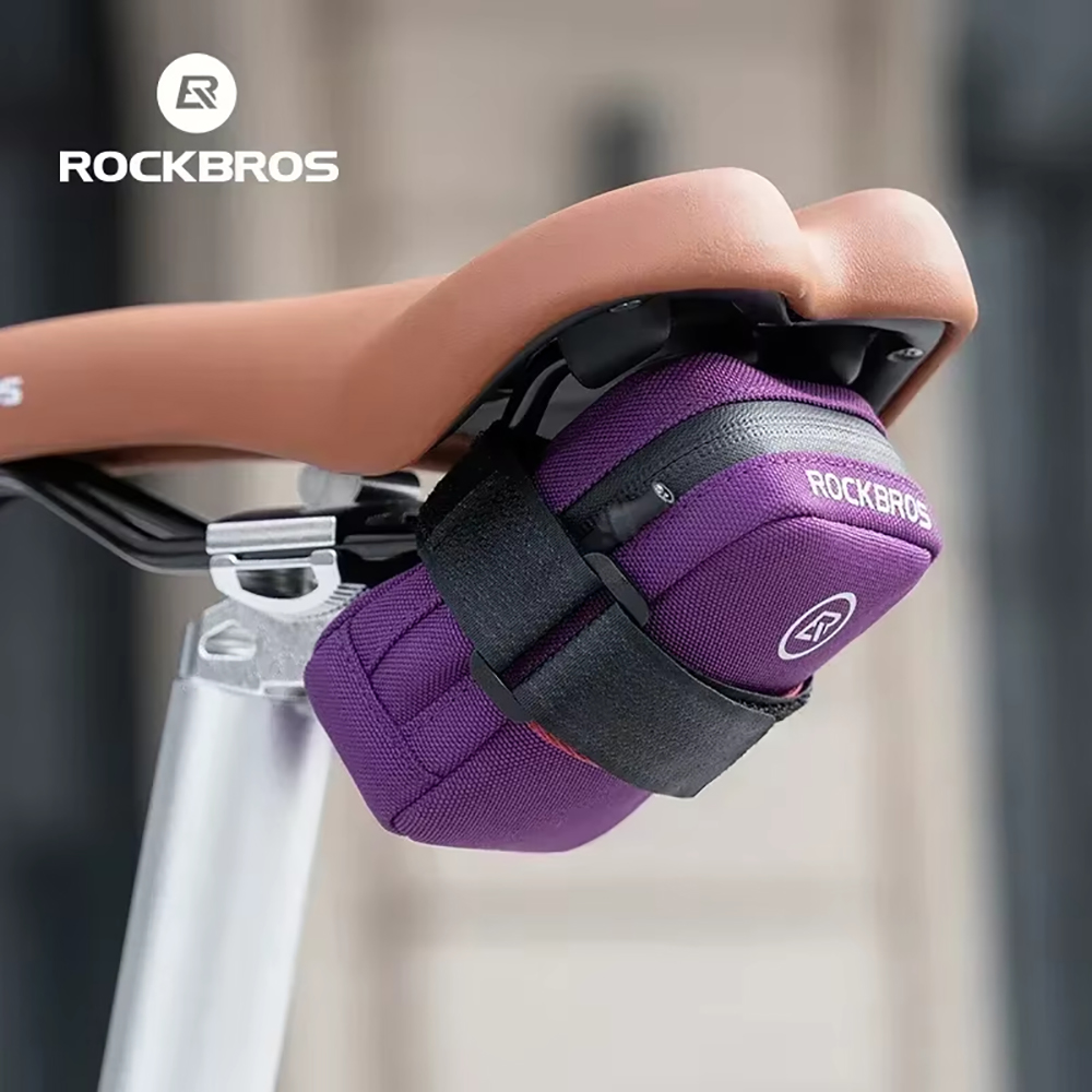 Sac de selle de vélo, Mini sac arrière Portable 0,35 l, sac de réparation de kit d'outils de vélo de route de montagne vtt, accessoires de cyclisme réfléchissants