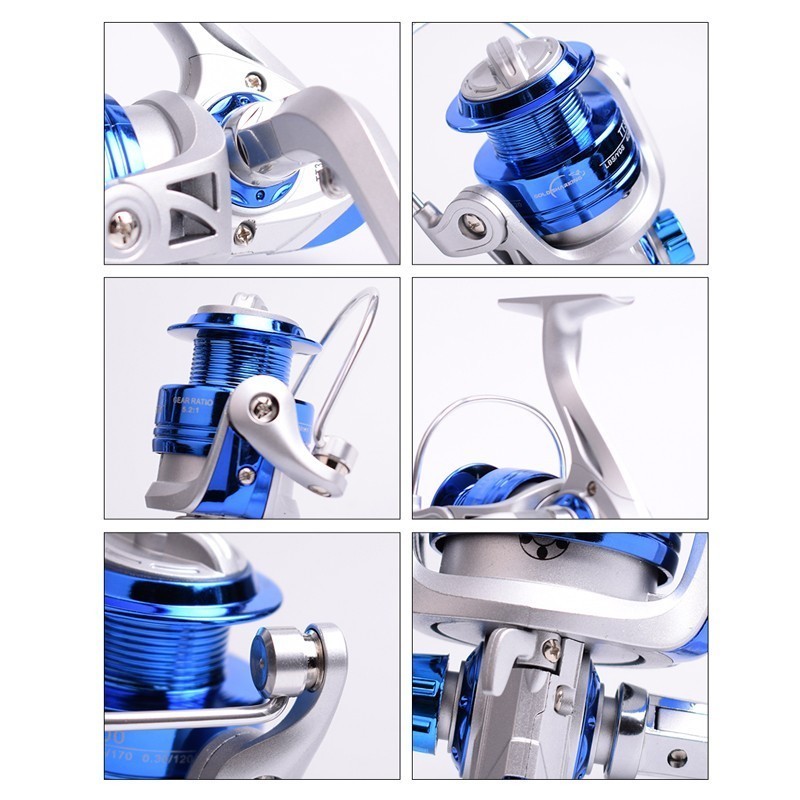 Mavllos Goedkope Vissen Spinning Reel 2000 3000 6000 Max Drag 10Kg Metal Gear Zoetwater Karper Surf Saltwater Spinning Vissen reel