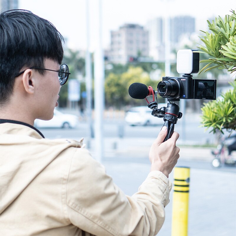 Ulanzi-Mini trípode MT-17 con rotación de 360 grados, trípode ajustable para Smartphone, Vlog, GoPro 9, con tornillo 1/4, monopié