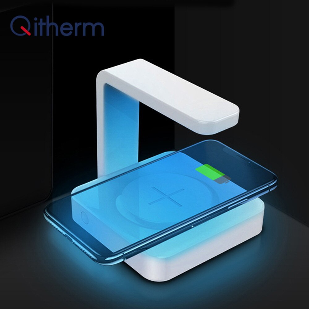 2 In 1 Telefon Uv Sanitizer Drahtlose Schnelle Lade Tragbare für Uv-Desinfektion Lampe Maske sterilisator Alle handys