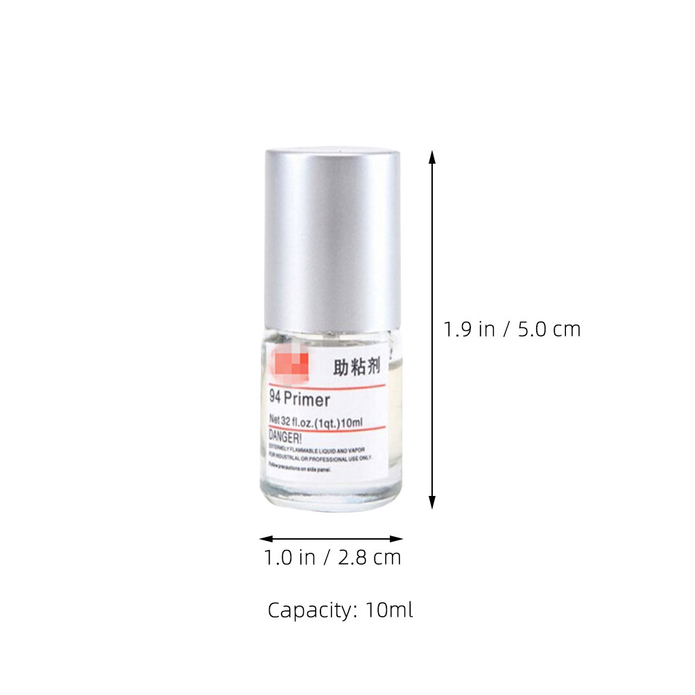5 Bottles 10ml Adhesion Promoter Automotive Strong Bonding Solution Glue Tape Primer Multi Purpose Plastic Metal Glass Rubber