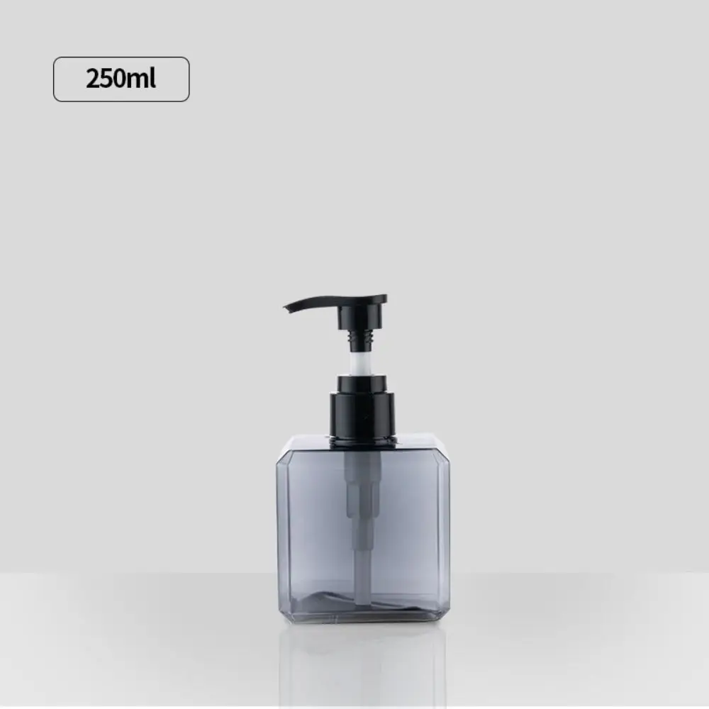 Plastic Liquid Soap Dispenser Square 250/450/650ml Storage Bottles Refillable Outdoor Shampoo Press Empty Bottles: green