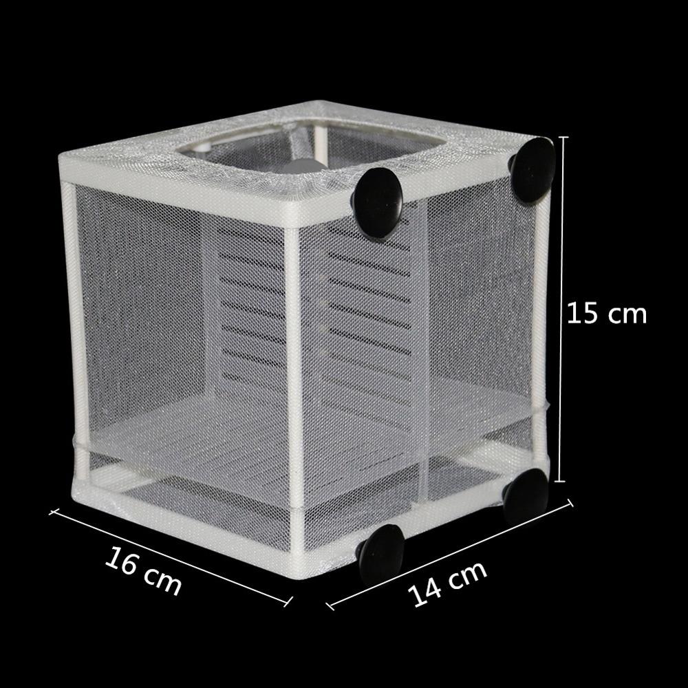 Aquarium Water Isolatie Netwerk Hangende Vis Fokken Fokken Isolatie Box Aquarium Aquarium Accessoire Twee Grootte Optioneel 1Pc