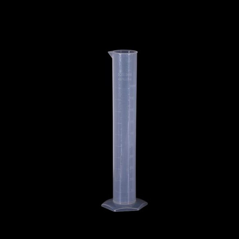 Clear White Plastic Liquid Measurement Graduated Cylinder for Lab Supplies Laboratory Tools 10ml,25ml,50ml,100ml,250ml,500ml