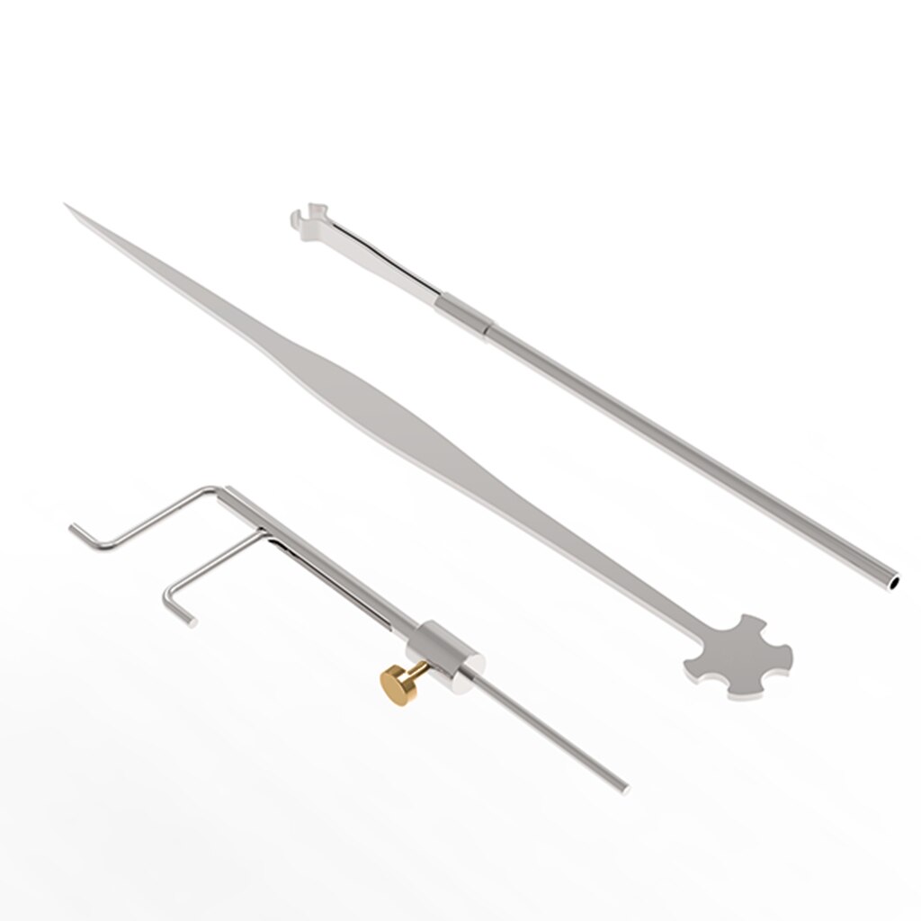 LOMMI – Kit d&#39;outils de Luthier pour violon, outil de mesure du son, Clip de récupération et réglage, Kit de réparation de fabrication de violon en métal argenté