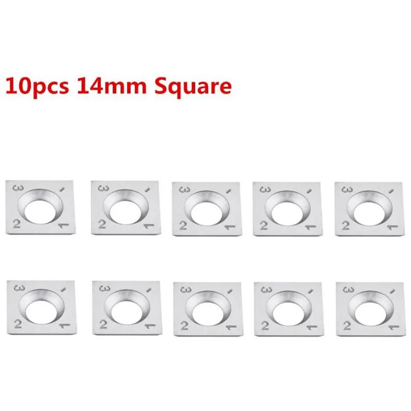 10 Pcs Hout 90HRC Hardheid Carbide Insert Cutters Voor Hout Draaien Tool Houtbewerking Draaibank Tool