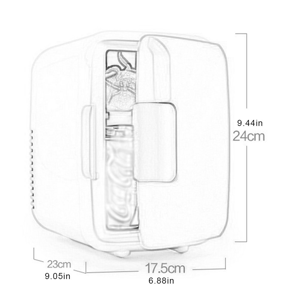 Refrigerador de vehículo de 4L, nevera portátil para exteriores, para pesca, Camping, senderismo, utiliza nevera pequeña