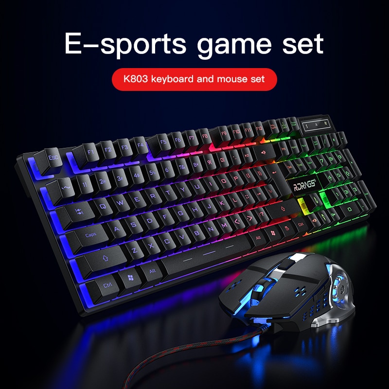 Niye Gaming Mouse And Keyboard Set USB Gamer Keyboards Gaming Mute Keyboard Mouse Combo For Notebook Laptop Desktop PC Game