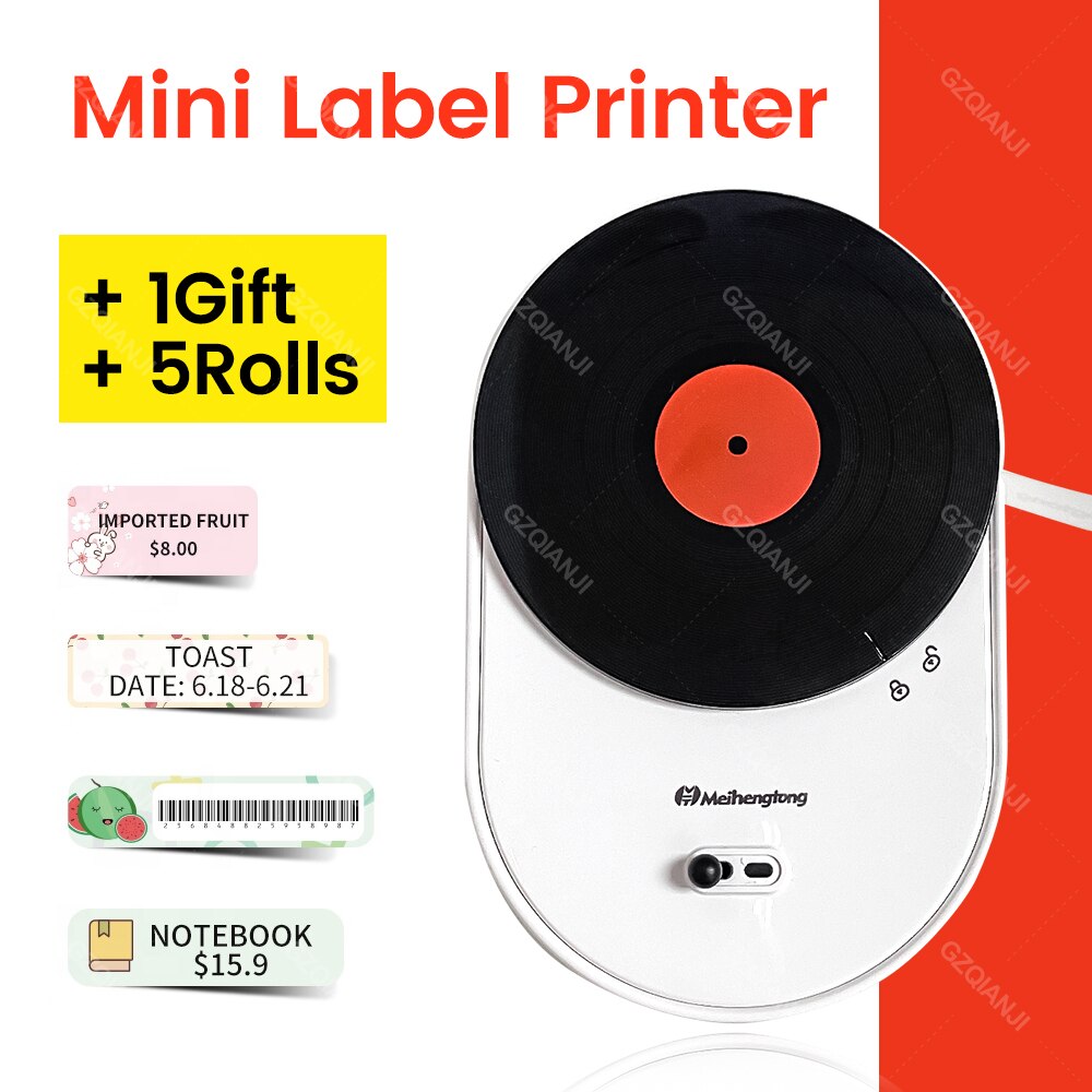 Wireless Bluetooth Portable Sticker Label Printers Mahcine Cable Labels Maker Printer Tape Office Home Indoor Outdoor Marking