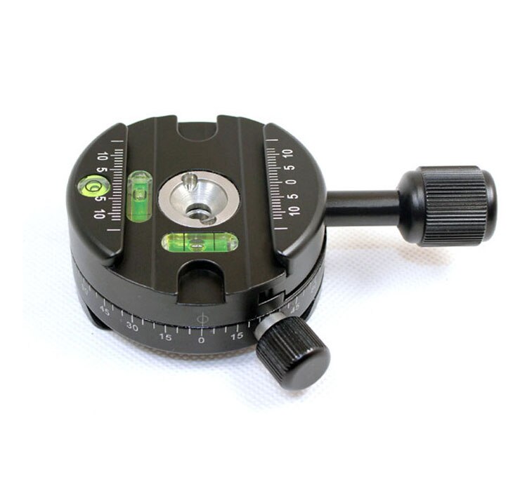 360 degree Panorama Tripod head Quick Release plate Clamp With Quick Release Mounting Plate and 1/4 screw For DSLR Camera