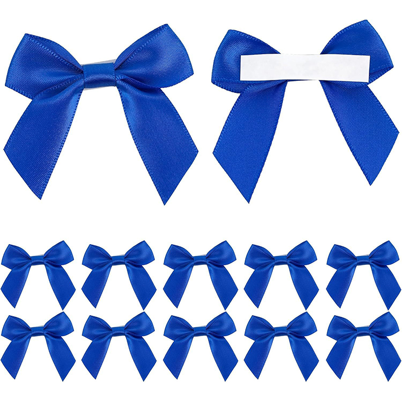 10/30/50 Uds. Lazo hecho a mano con parte trasera adhesiva para caja de de Navidad decoración floral accesorios de ropa DIY hechos a mano