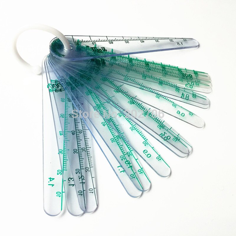 JST Automotive industry Thickness tester meter gauge Plastic Plug Feeler Gauge Gap Filler Measuring Tool with PVC Sheet