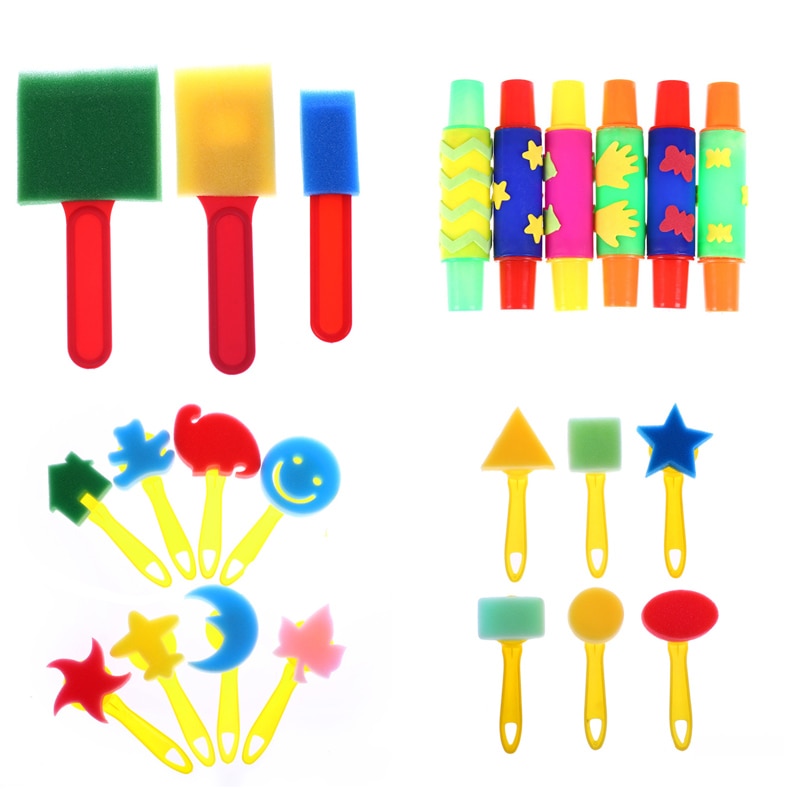 Graffiti Art Drawing Painting Supplies School Stationery Supplies Rotate Spin Sponge Foam Painting Roller Brushes