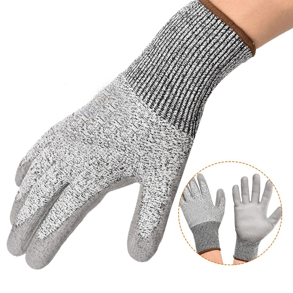 Level 5 Cut Resistant Labor Protection Work Gloves Wear Resistant Anti-slip Safety Gloves Anti-slip pattern