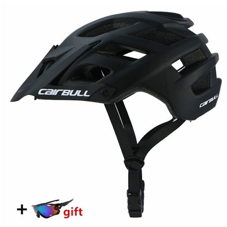 In-moule vtt vélo casques cyclisme casque vélo TT casque Casco Ciclismo montagne route vélo casques Cairbull vtt bouchon de sécurité: Black