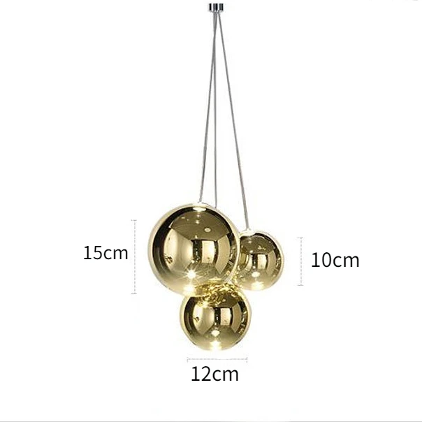Moderne Minimalistische Slaapkamer Restaurant Hanglamp Trap Bubble Ball Hotel Lobby Teller Decoratieve Glazen Verlichting: Blauw