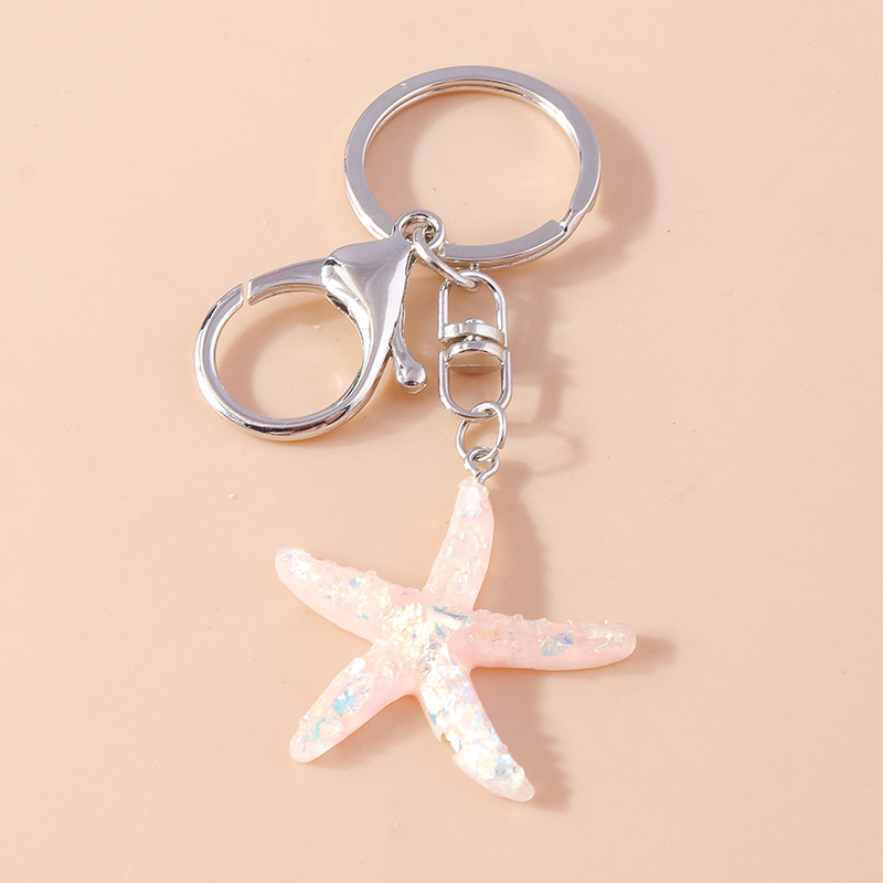 Summer Beach Shell Starfish Key Chain Fishes Ke... – Grandado