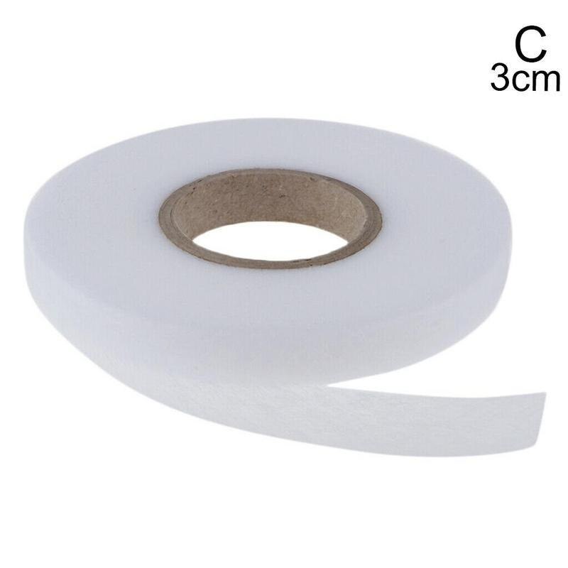 White Double Sided Sewing Accessory Adhesive Tape Cloth 1pc Non-woven Interlining Fusible Tape Fabric Apparel Interlining A7U9: C