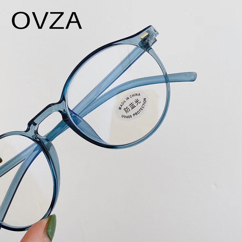 Ovza retro optisk brilleinnfatning  tr90 databriller herre antistrålingsbriller kvinner anti blue ray  s5035