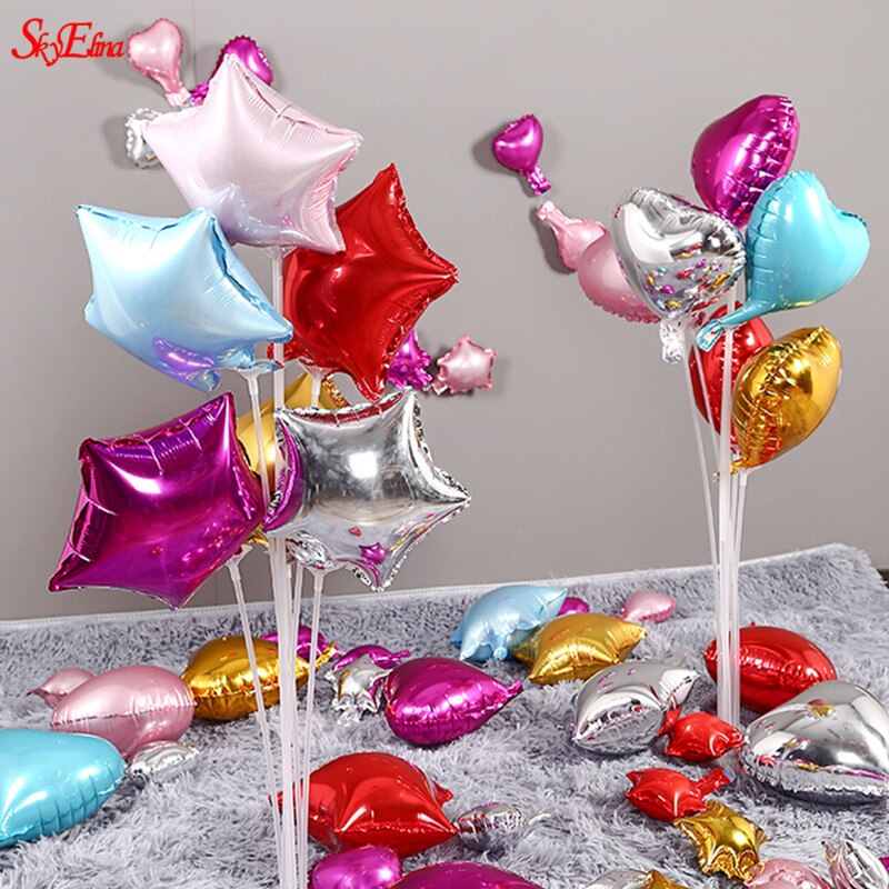 Ballons à hélium en forme de cœur 10 pouces | Rose, or, rouge et Rose, ballons pour fête d'anniversaire et mariage, fournitures pour la saint-valentin, 6Z
