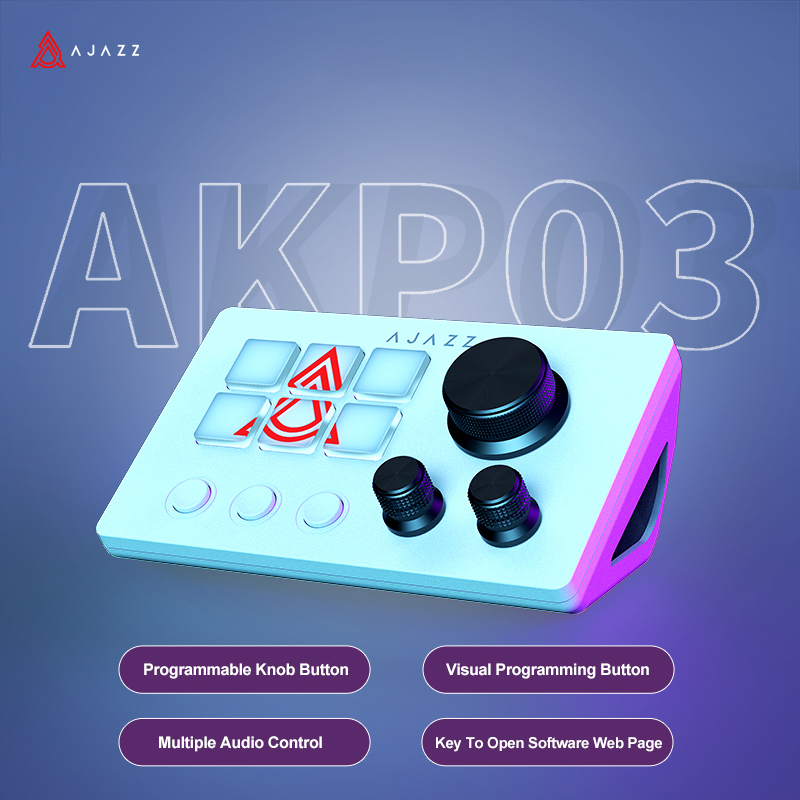 Ajazz AKP03E Programmable Macro Keyboard Multifunc... – Grandado