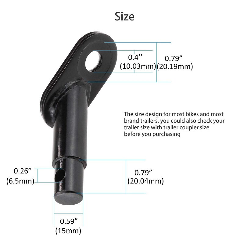 Easy to install Practical Steel Bike trailer hitch coupler Bicycle Rear Connector Racks perfect for Baby pet sundries trailer