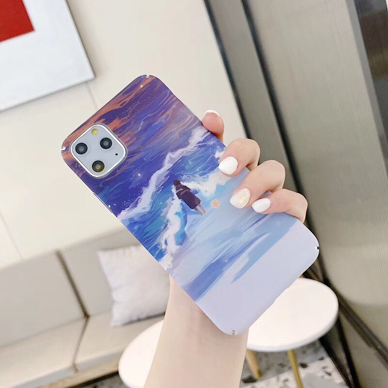 Harde pc-telefondeksler til xiaomi  a2 6 6x 8 lite 9 se Merk 3 hav bølger matt deksel til redmi Merk 7 Merk 8 pro  k20 k30 deksler