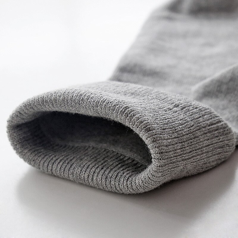 Men Loose Welt Combed Cotton Seamless Diabetic Socks For Diabetes Edema Thick Leg Nursing Sox Solid Color