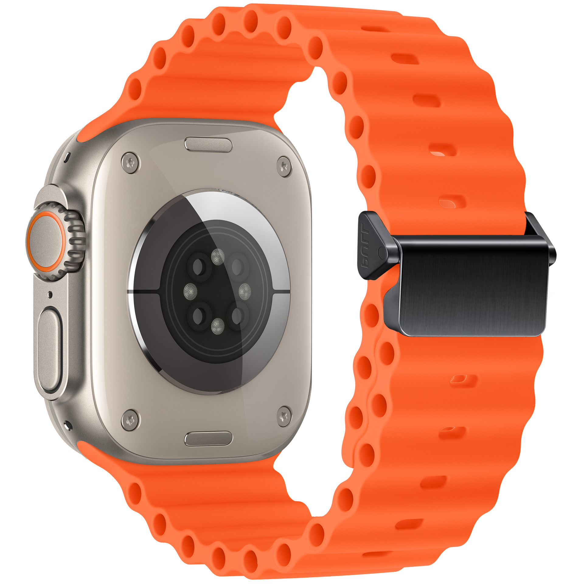 Cinturino per Mela guarda ultra gruppo musicale 49mm 44 45 41 42 46 40mm 38mm 44 45 mm 1:1 Cintura oceano originale serie iWatch 10 9 8 7 cinturini se: S / Bianco Pin Luce