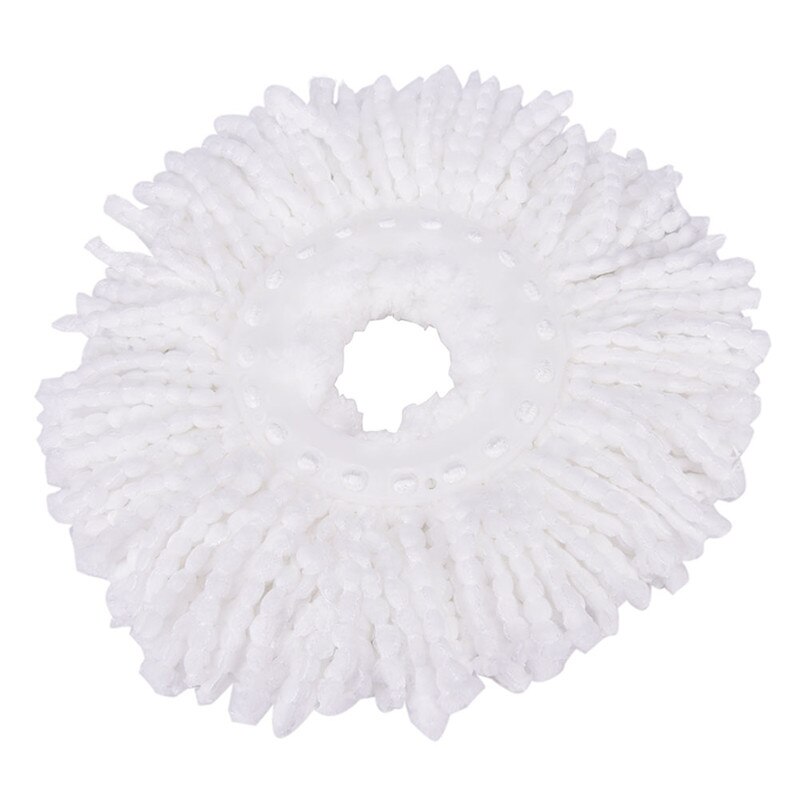 Trapeadores de microfibra para cabeza, 1 unidad, 360 grados, herramientas de limpieza del hogar, recarga para 360 Magic Easy Spin, rotación de repuesto, trapeador automático: white
