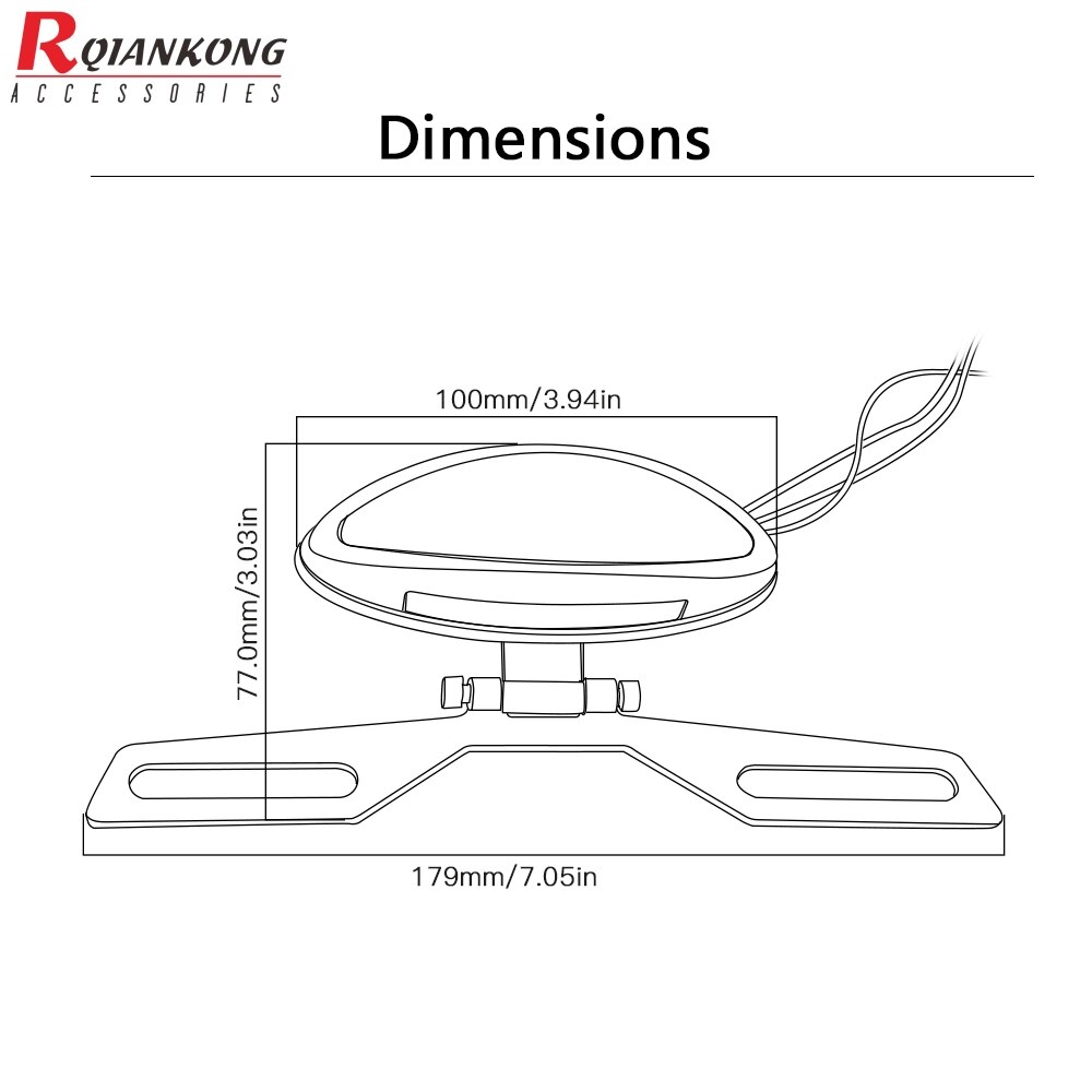 Universal Motorcycle Tail Rear Light Red LED Lamp Brake Stop Light Moto Turn Signal For Kawasaki ZX 6R 9R ZR7S ZX900 ZZR600 Z900