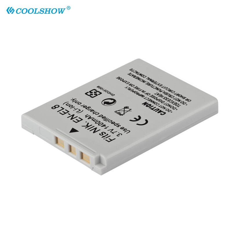 EN EL8 ENEL8 Camera Battery for Nikon COOLPIX P1 P2 L1 L2 S1 S2 S3 S4 S5 S6 S7 S7C S8 S9 S51 S50 S52 EN-EL8 1400mAh Batteries