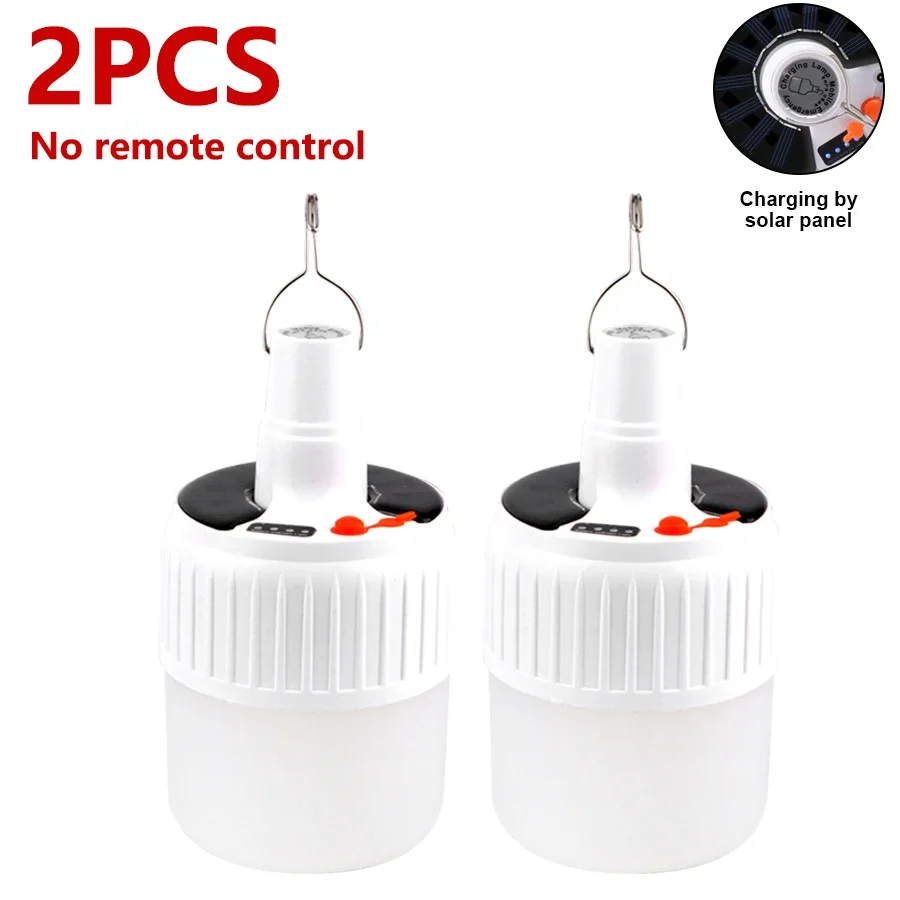 100W LED-campinglamp op zonne-energie Oplaadbare LED-bubbelwerklamp op zonne-energie met afstandsbediening Noodverlichting Tentwandelverlichting: 9w