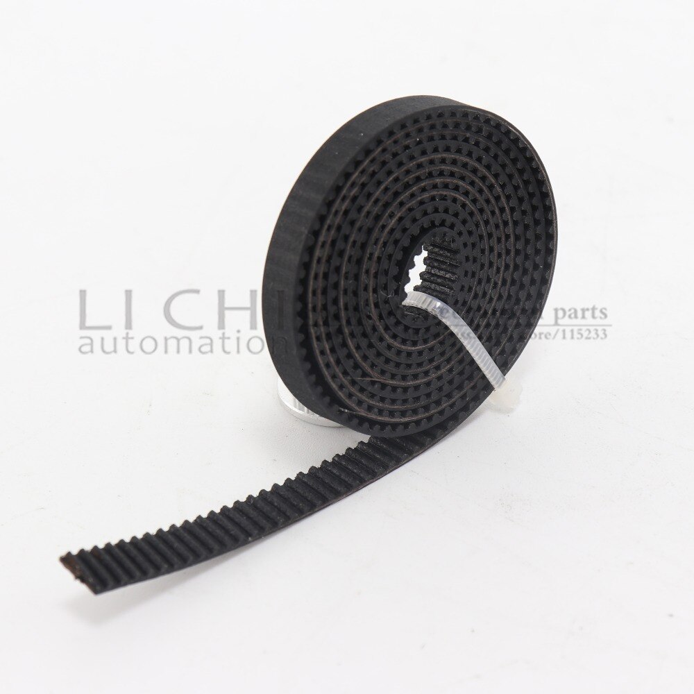 1M/5M/10M/20MM/lot PU material GT2 Belt Black Color 2GT Timing Belt 6mm Width 5M a Pack for 3d printer