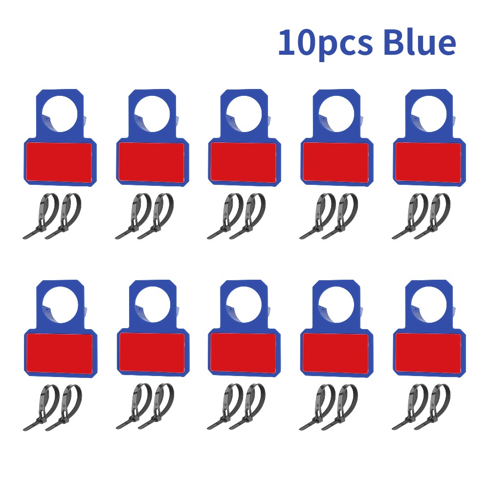 Soporte para tubería de piscina, accesorio para Bestwa Intex, salida de manguera sobre el suelo con brida de cables, 2-10 piezas, 30-38mm: 10pcs Blue