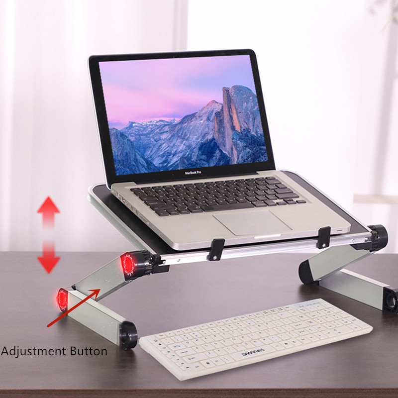 Adjustable Laptop Table Stand Aluminum Alloy Computer Desk Foldable Holder Bracket