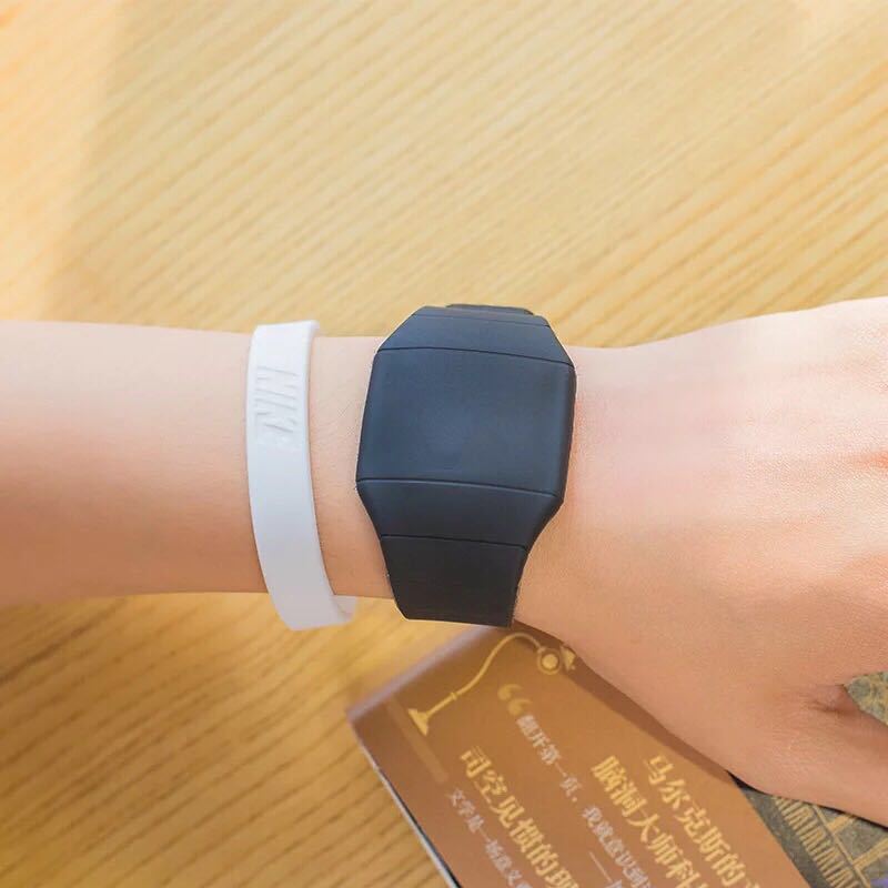 Reloj electrónico con pantalla táctil para niños, reloj de pulsera deportivo resistente al agua con pantalla táctil de gatito, jalea, hello LED, digital, para niños y niñas