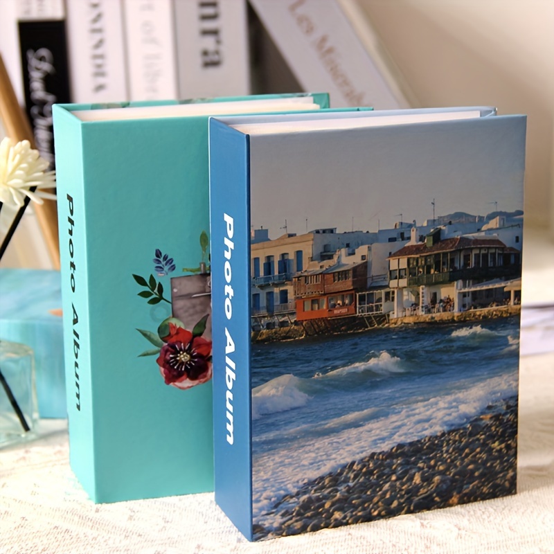 Albumy na zdjęcia 6-calowe, proste, papierowe, na 100 zdjęć - piękne motywy podróżnicze i naturalne robić przechowywania wspomnień