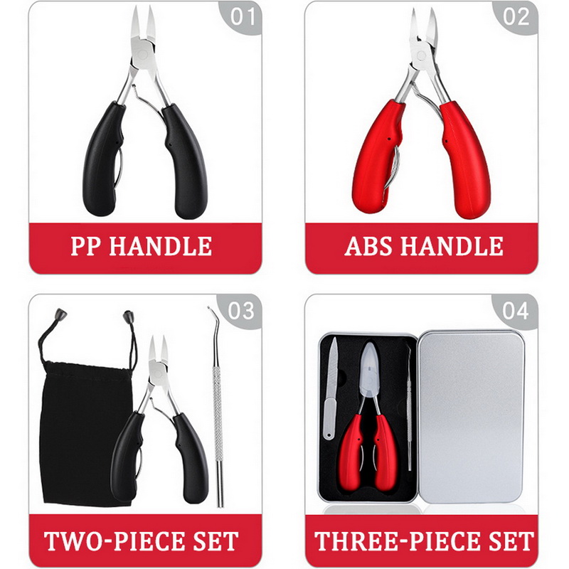 Toe Nail Clippers Remove Dead Skin Nail Correction Nippers Ingrown Toenail Cuticle Scissor Edge Cutter Thick Pedicure Care Tool