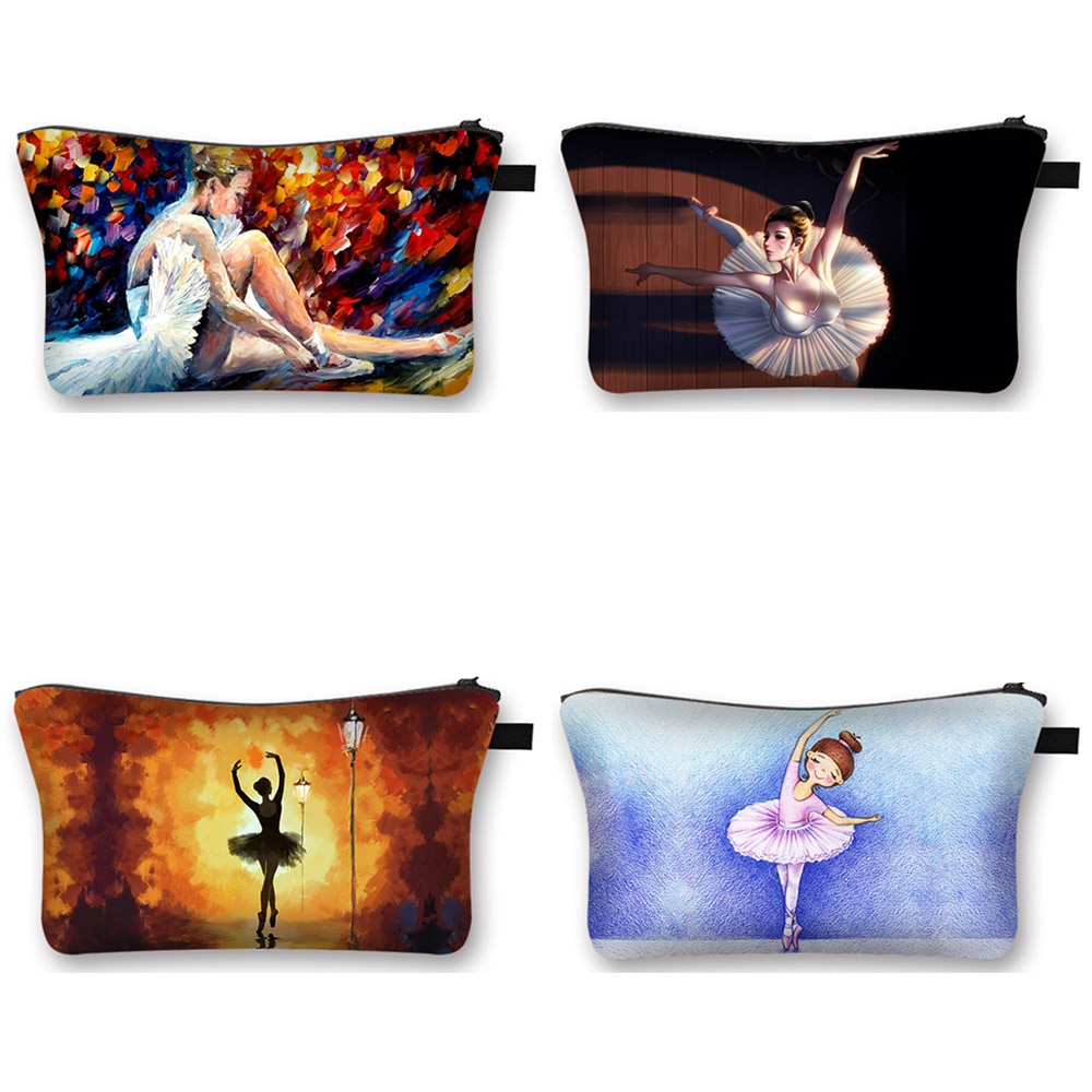 Elegancka baletnica kosmetyczka kobiety torebki na makijaż nastolatek dziewczyny kosmetyczka makijaż organizator robić torby kobieta worek robić przechowywania