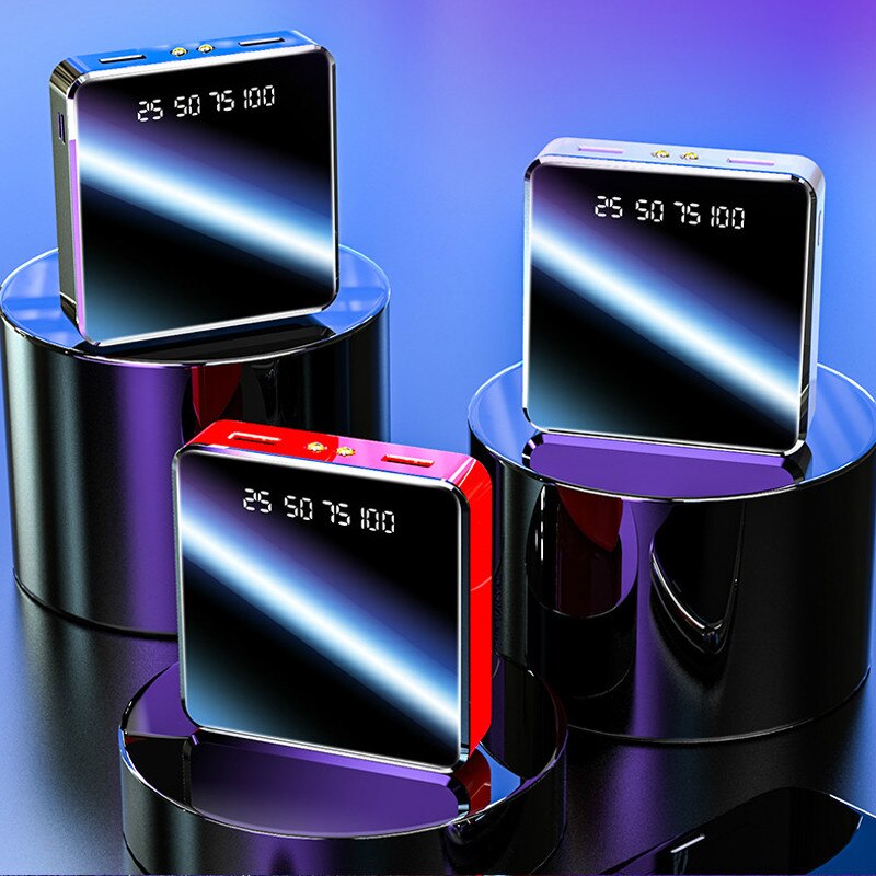 20000mAh Power Bank Protable caricabatterie da viaggio esterno Display digitale LCD illuminazione a LED Powerbank telefono batteria esterna
