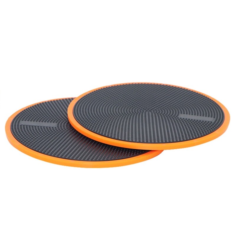 Fitness Sliding Discs Double Side Exercise Gym Round Full Body Sport Core Pads Q1FF: Orange