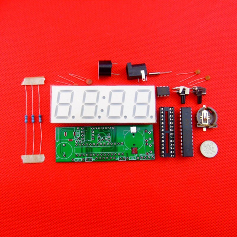 LED electronic clock production kit DIY51 single-chip digital clock parts