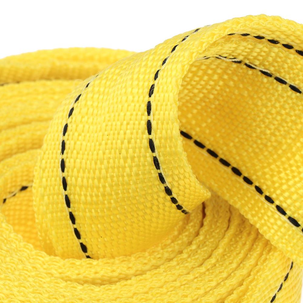 4 Meter Heavy Duty 5 Tons Car Tow Cable Towing Pull Rope Strap Hooks Van Road Recovery Eagle Hook Towing Ropes 400x4.3cm