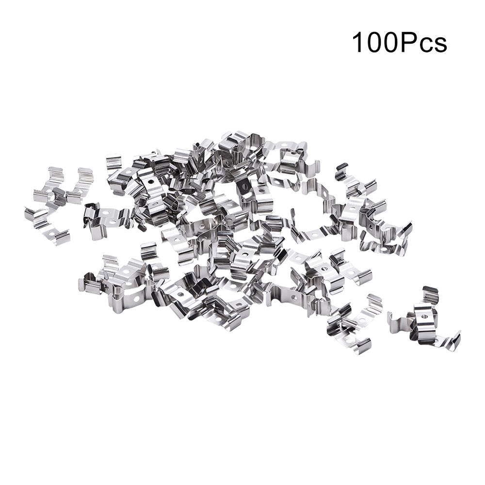 15~100pcs T4 T5 T8 U Clip Holder for Lamp Bracket Lampholder Stainless Steel Fixing Clips Lighting Accessories: For T8 Lamp x100pcs