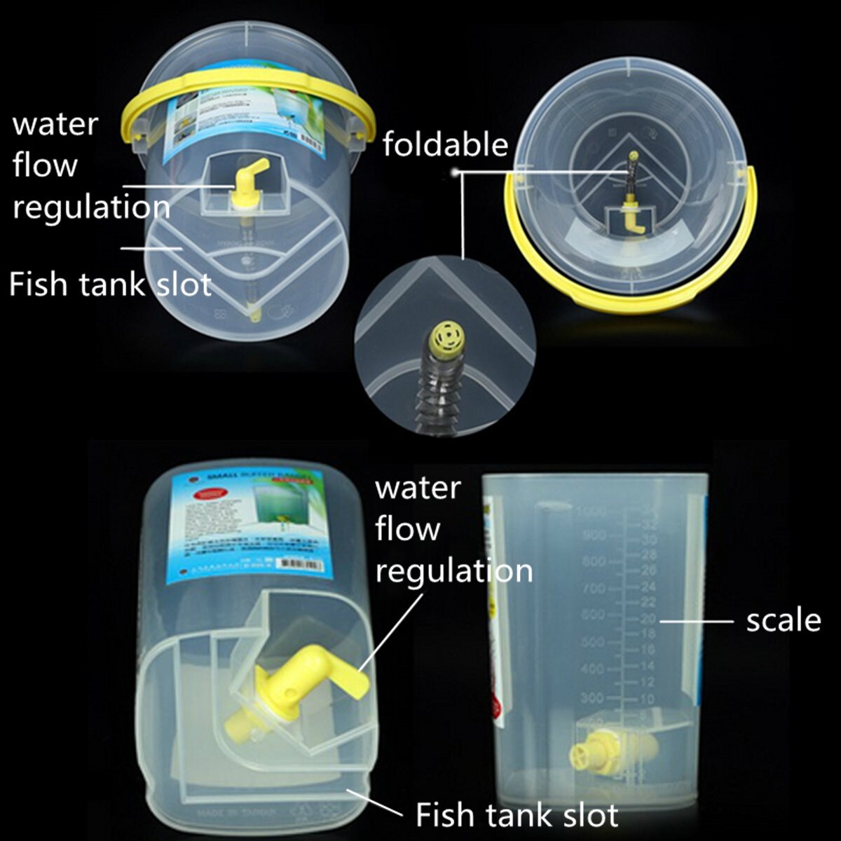 Akvarium dryp spand vand udveksling langsom fisk rejer tank refill ændring buffer udjævning befrugtning genopfyldning