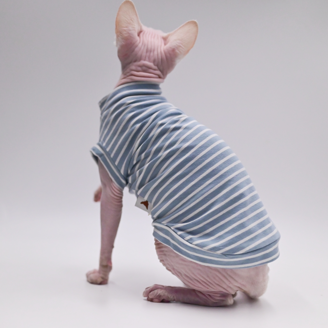 Sphynx chat vêtements coton sans poils chat gilet bébé 100% coton doux été sans manches mince gilet chat vêtements pour Devon, Cornish