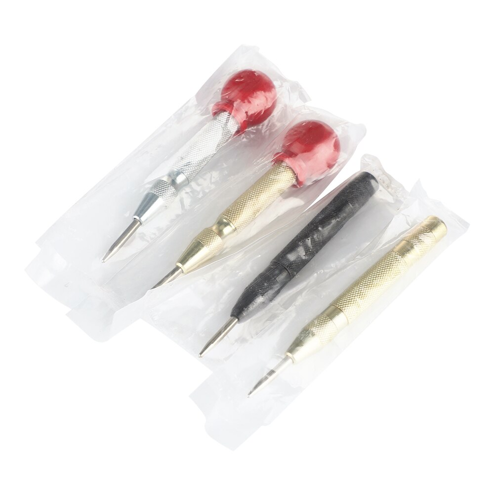 Automatic Center Pin Punch Spring Loaded Marking Starting Holes Tool Wood Press Dent Marker Woodwork Tool Hole Drill Bit Tools