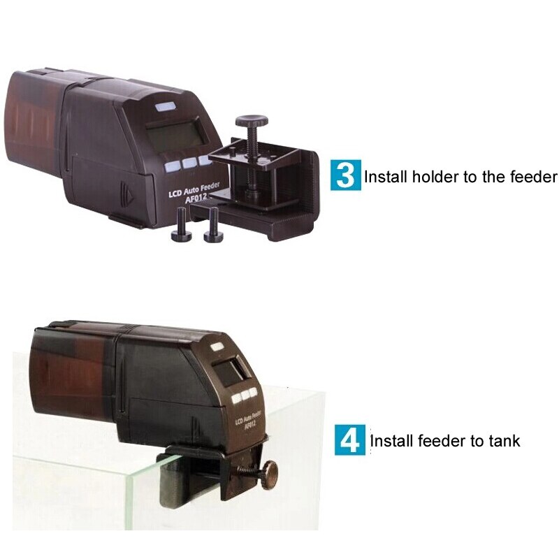 Automatische aquariumvisvoeder, verstelbaar volume, digitaal lcd-scherm, schildpaddenvlotter, korrel, staafvisvoer